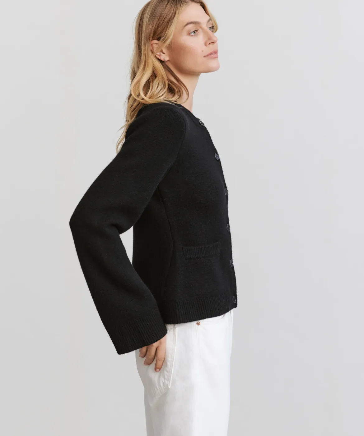 Jenni Kayne Cooper Cardigan Black Clearance