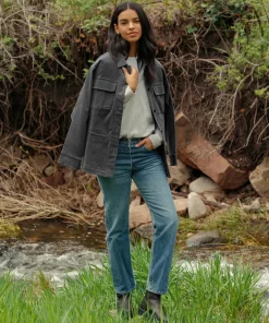 Jenni Kayne Corduroy Jacket Washed Black Discount