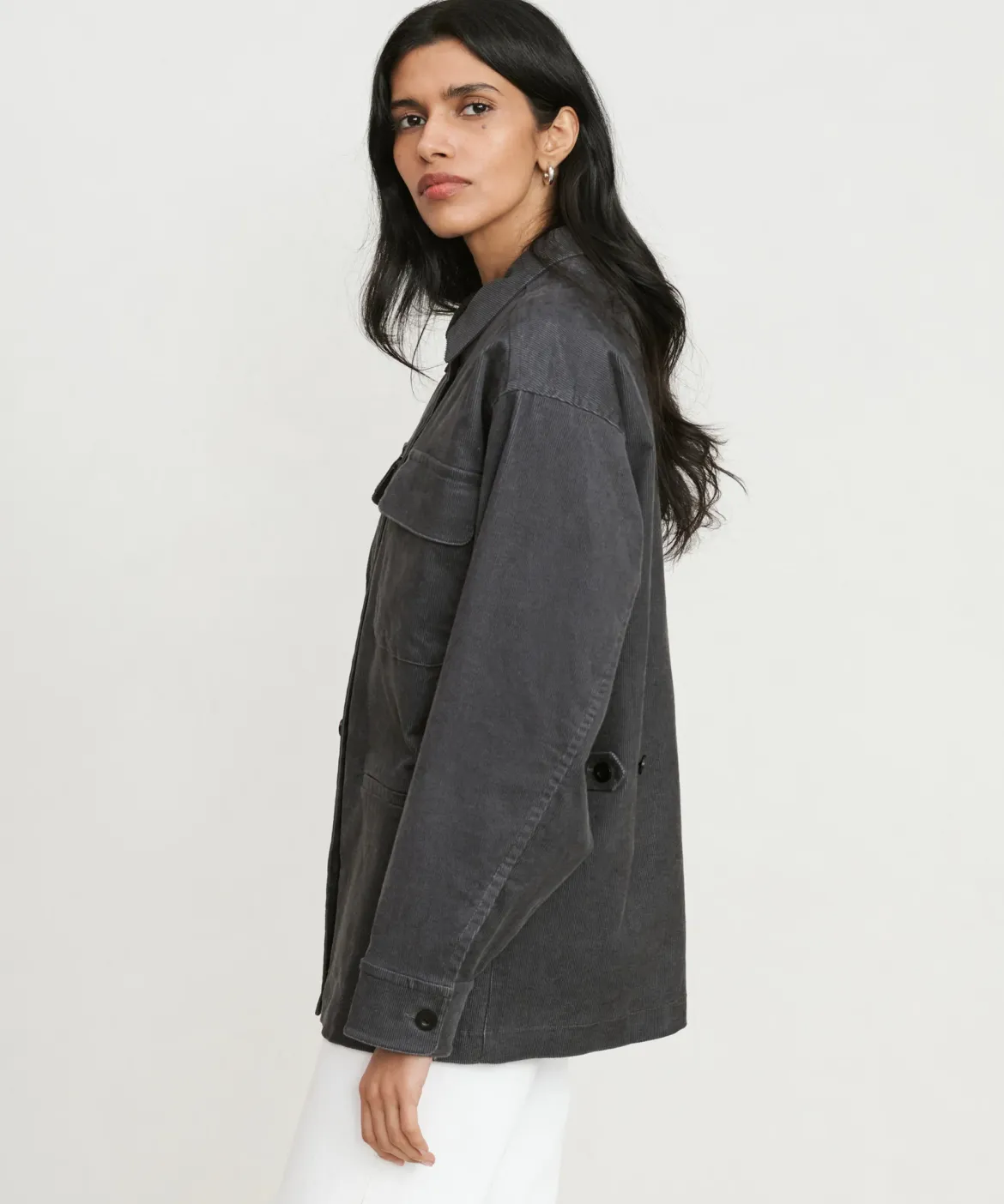 Jenni Kayne Corduroy Jacket Washed Black Discount