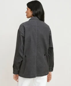 Jenni Kayne Corduroy Jacket Washed Black Discount
