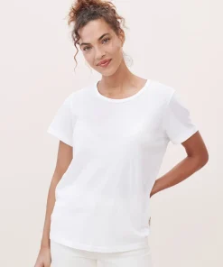 Jenni Kayne Cotton Basic Tee White Clearance