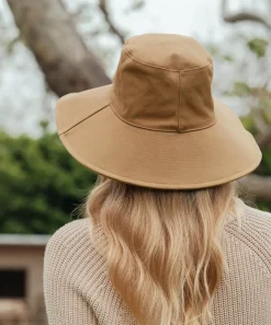 Jenni Kayne Cotton Canvas Sun Hat Taupe Fashion