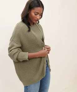 Jenni Kayne Cotton Cocoon Cardigan Sage New