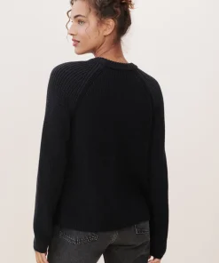 Jenni Kayne Cotton Fisherman Sweater Black Online