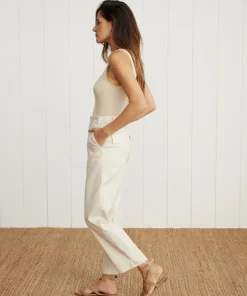 Jenni Kayne Cotton Linen Ranger Trouser Cream Outlet