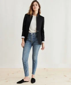 Jenni Kayne Cotton Slim Tee Cream Clearance