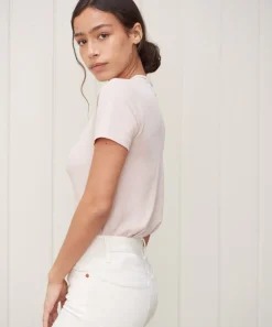 Jenni Kayne Cotton Slim Tee Blush Discount