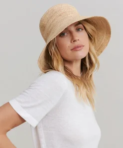 Jenni Kayne Crochet Raffia Sun Hat Natural Hot