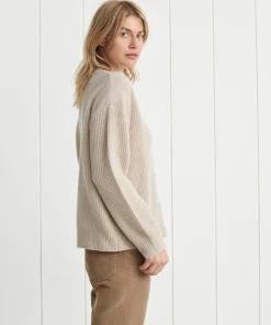 Jenni Kayne Cropped Cashmere Cocoon Cardigan Oatmeal Sale