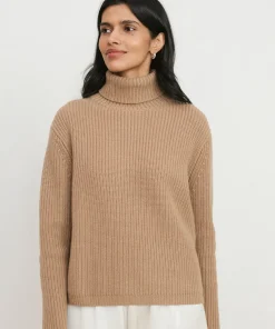 Jenni Kayne Cropped Turtleneck Camel Sale