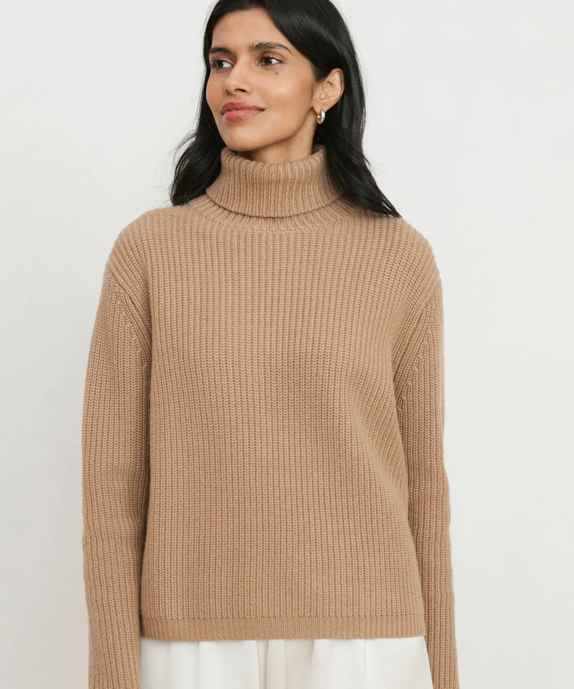 Jenni Kayne Cropped Turtleneck Camel Sale