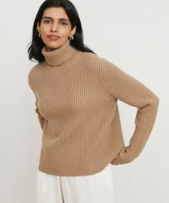 Jenni Kayne Cropped Turtleneck Camel Sale