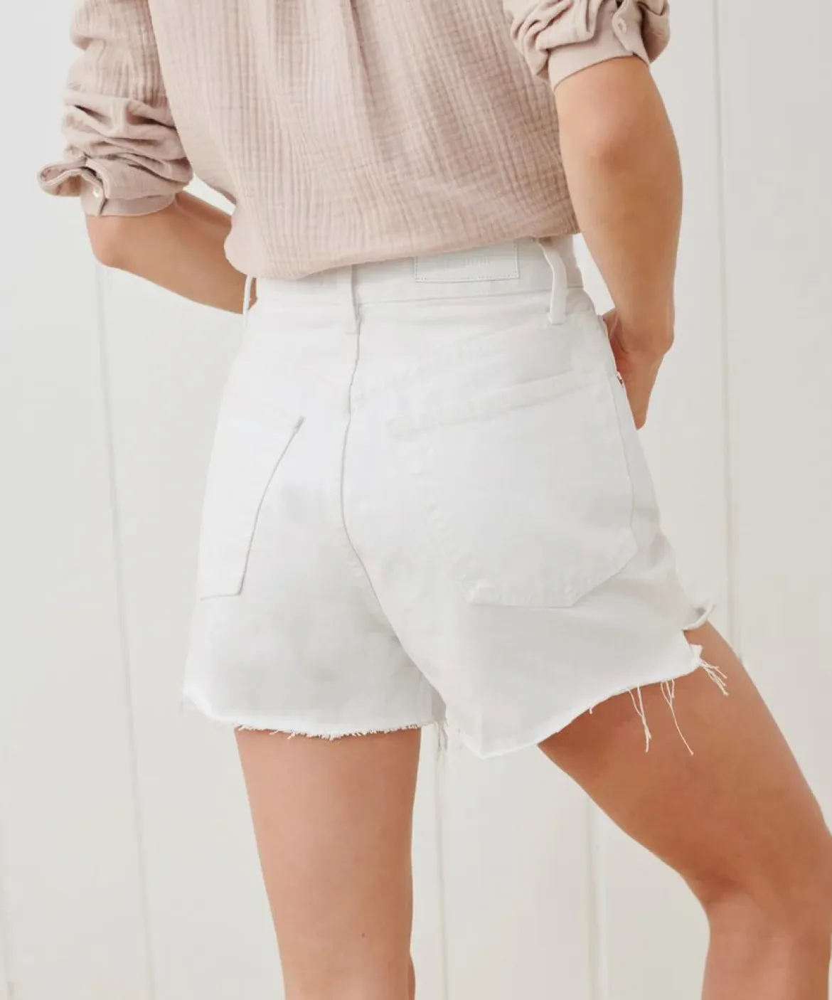Jenni Kayne Cutoff Shorts White Outlet