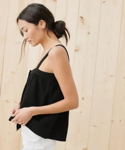 Jenni Kayne Cypress Button Tank Black Online