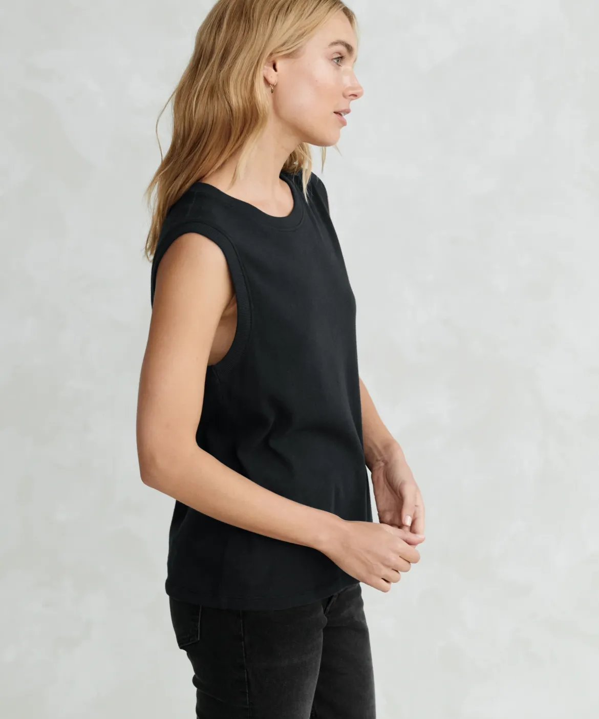 Jenni Kayne Easy Tank Black New