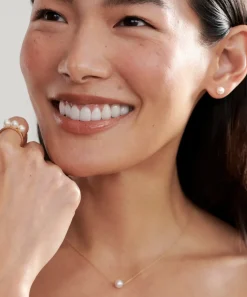 Jenni Kayne Elodie Pearl Ring Gold New