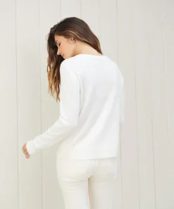 Jenni Kayne Everyday Slim Crewneck Ivory Discount