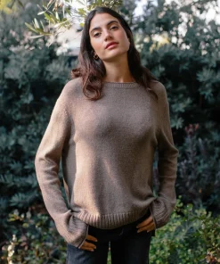 Jenni Kayne Everyday Sweater Taupe Outlet