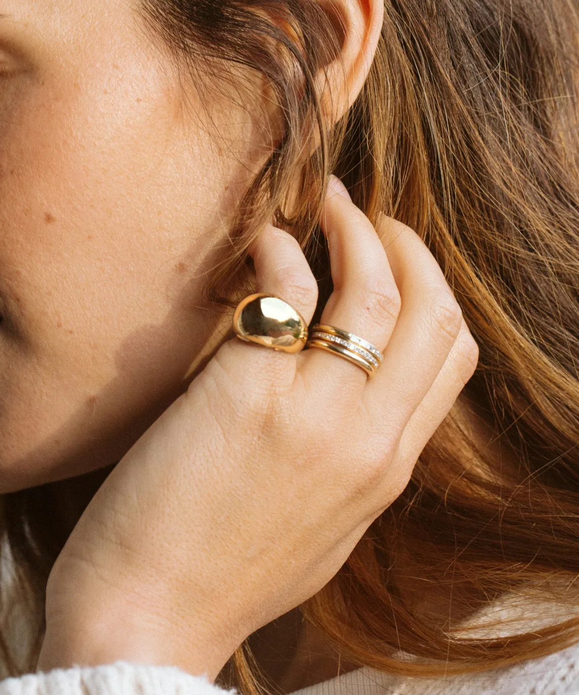Jenni Kayne Felix Dome Ring Gold Fashion