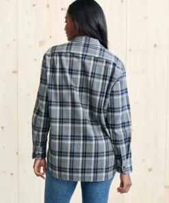 Jenni Kayne Flannel Boyfriend Shirt Grey Plaid Online