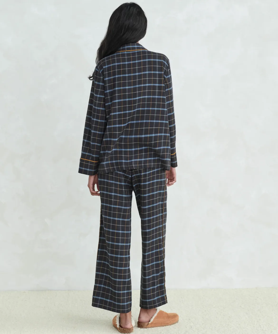 Jenni Kayne Flannel Pajama Pant Navy Plaid Sale