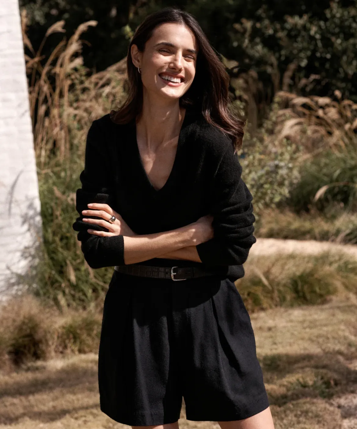 Jenni Kayne Flynn Cashmere Sweater Black Hot