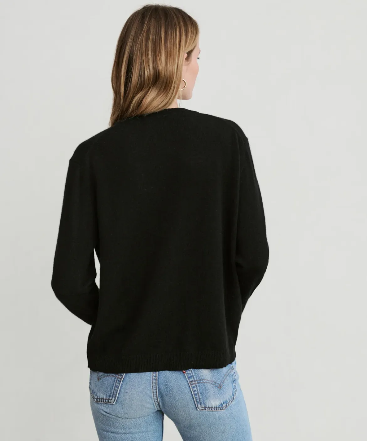 Jenni Kayne Flynn Cashmere Sweater Black Hot