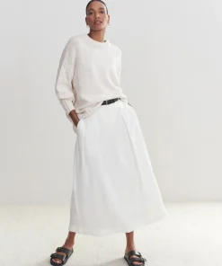 Jenni Kayne Foster Cotton Sweater Ivory Discount