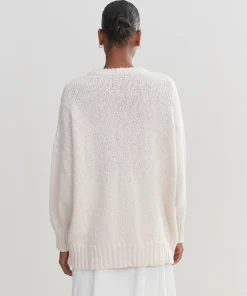 Jenni Kayne Foster Cotton Sweater Ivory Discount