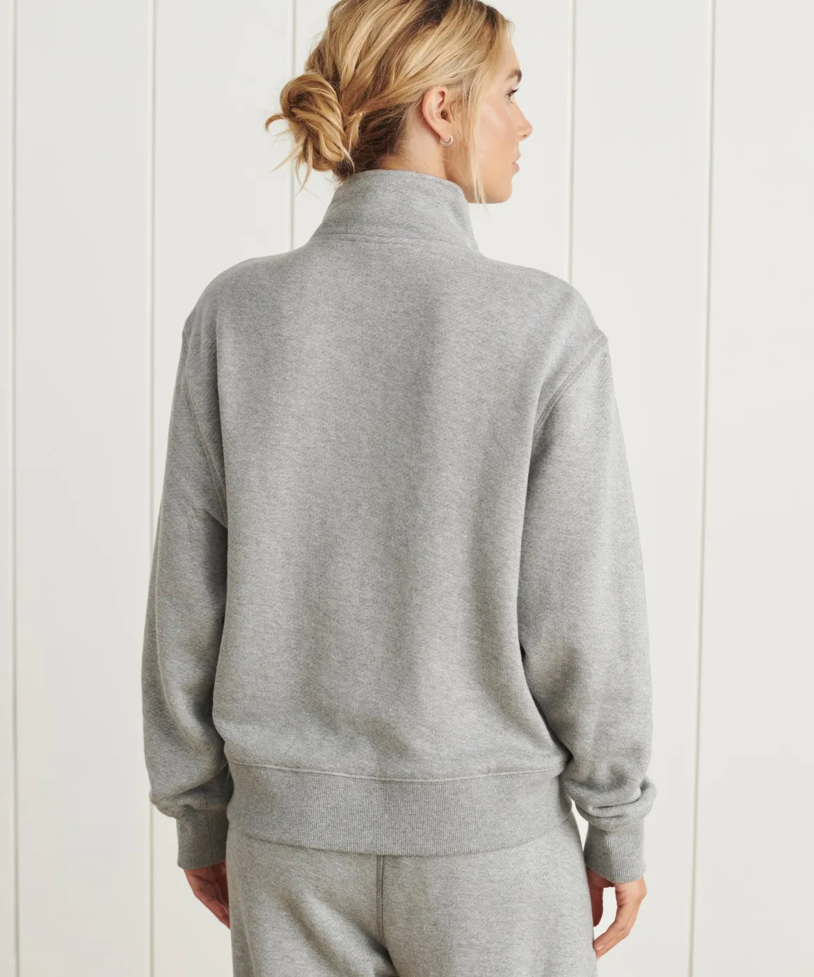 Jenni Kayne Half Zip Sweatshirt Grey Online