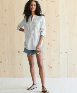 Jenni Kayne Hampton Shirt Navy Stripe Discount