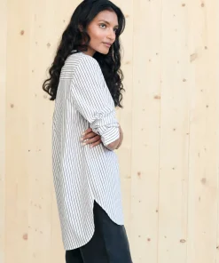 Jenni Kayne Hampton Shirt Navy Stripe Discount
