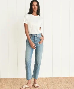 Jenni Kayne High Rise Stove Pipe Jean Medium Vain New