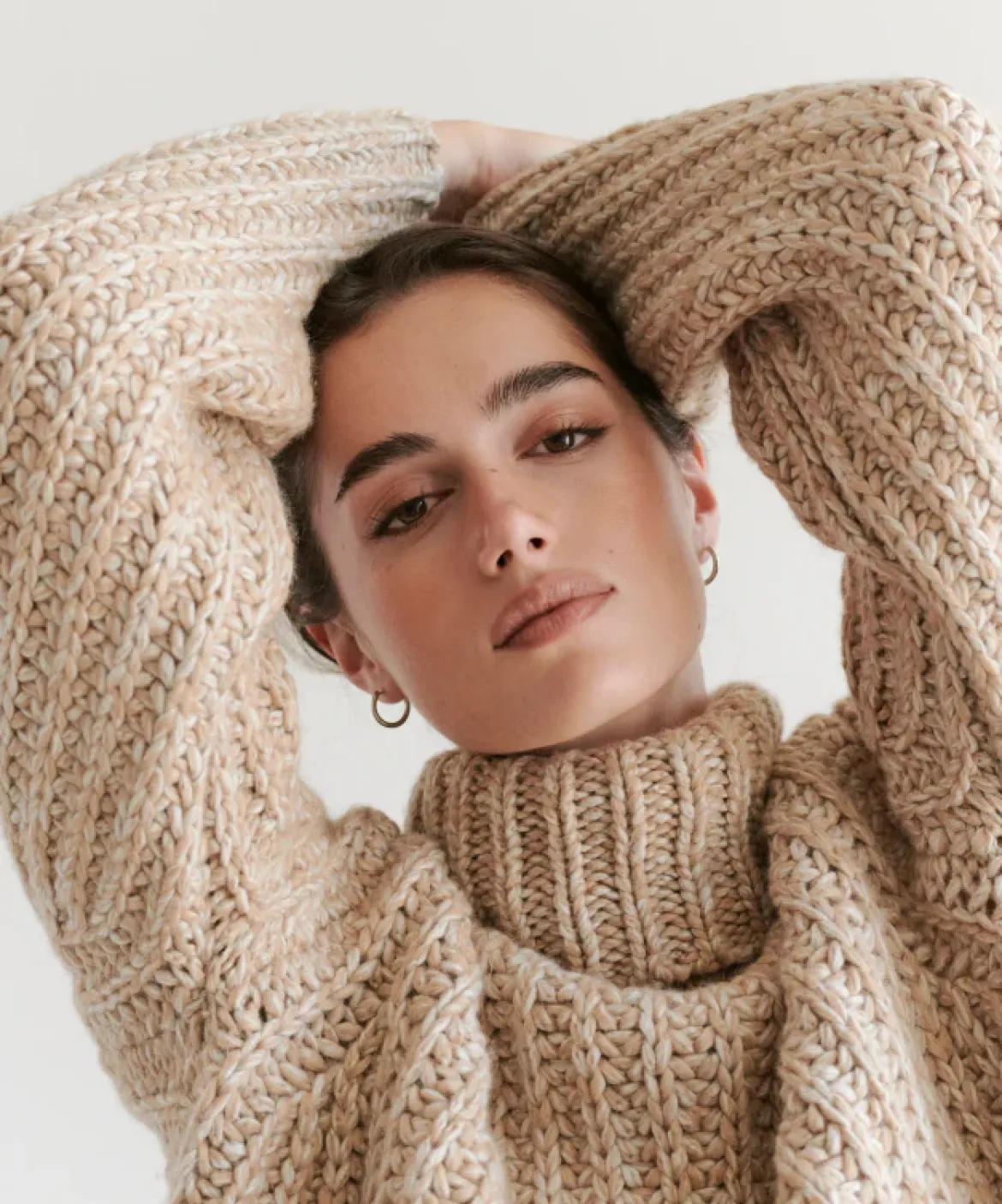 Jenni Kayne Hudson Turtleneck Camel Marl Sale