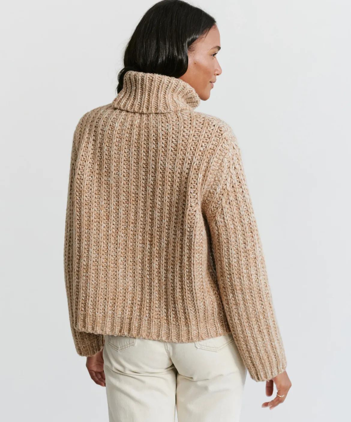 Jenni Kayne Hudson Turtleneck Camel Marl Sale
