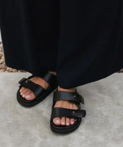 Jenni Kayne Hutton Slide Sandal Black Fashion