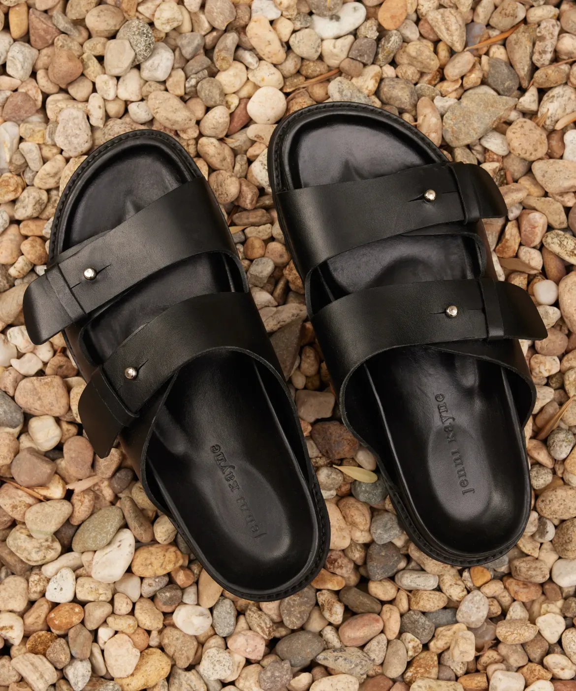 Jenni Kayne Hutton Slide Sandal Black Fashion