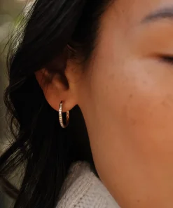 Jenni Kayne Iris Diamond Hoops Gold Hot