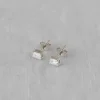 Jenni Kayne Ivy Emerald Cut Studs White Gold Hot