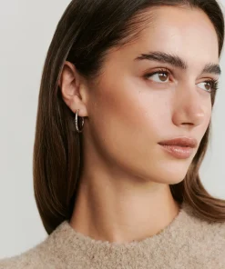 Jenni Kayne June Baguette Hoops White Gold Sale