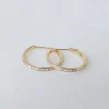 Jenni Kayne June Baguette Hoops Gold New