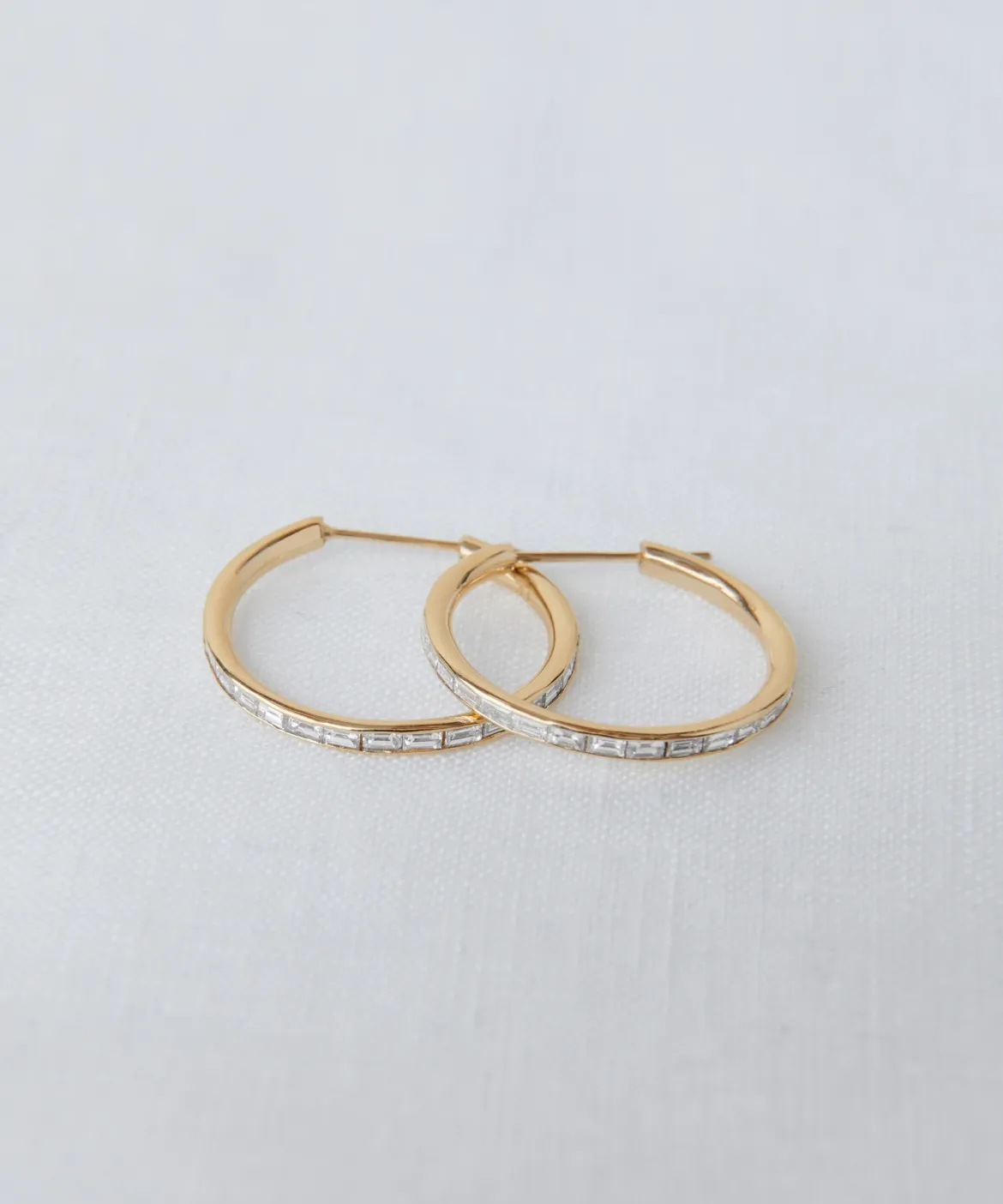 Jenni Kayne June Baguette Hoops Gold New