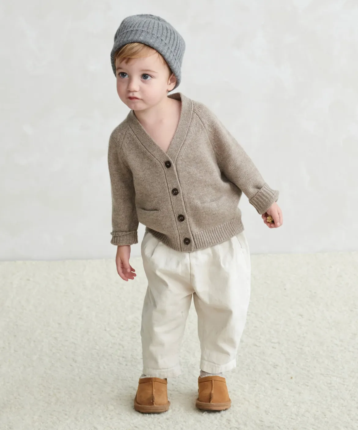 Jenni Kayne Kids' Cashmere Beanie Grey Outlet