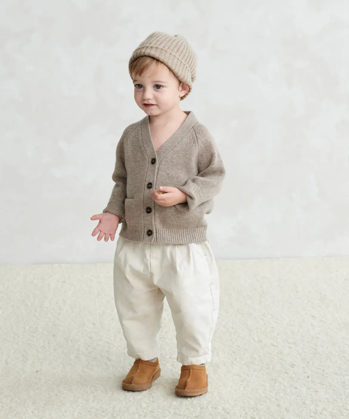 Jenni Kayne Kids' Cashmere Beanie Ecru Sale