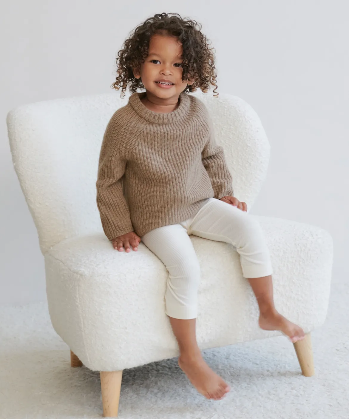 Jenni Kayne Kids' Fisherman Crewneck Stone Clearance