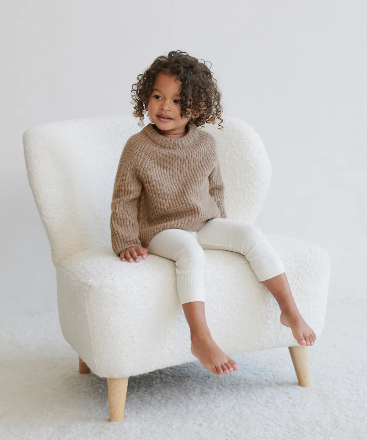 Jenni Kayne Kids' Fisherman Crewneck Stone Clearance