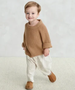 Jenni Kayne Kids' Fisherman Sweater Camel Outlet