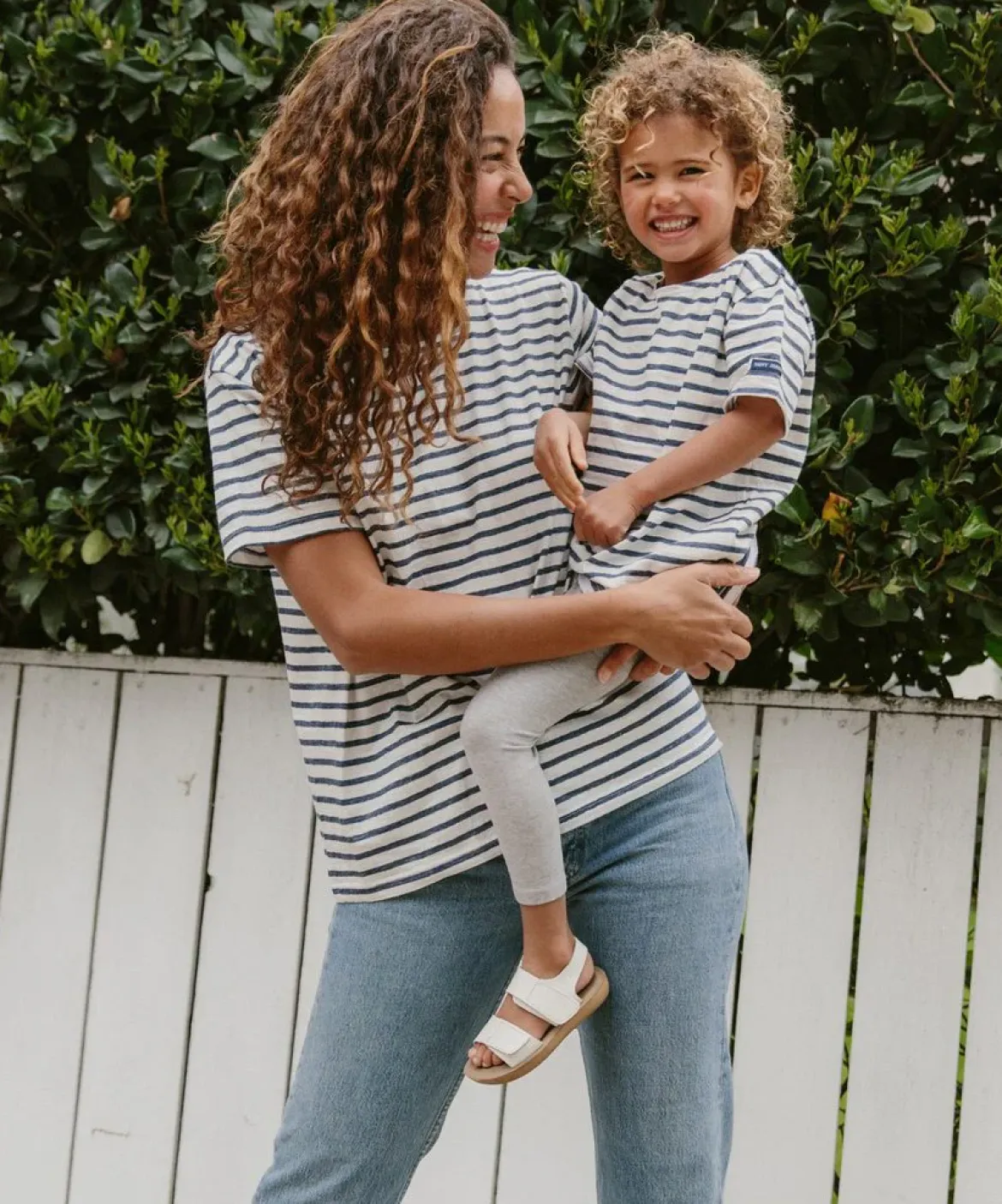 Jenni Kayne Kids' Rue Striped Tee Navy Stripe New