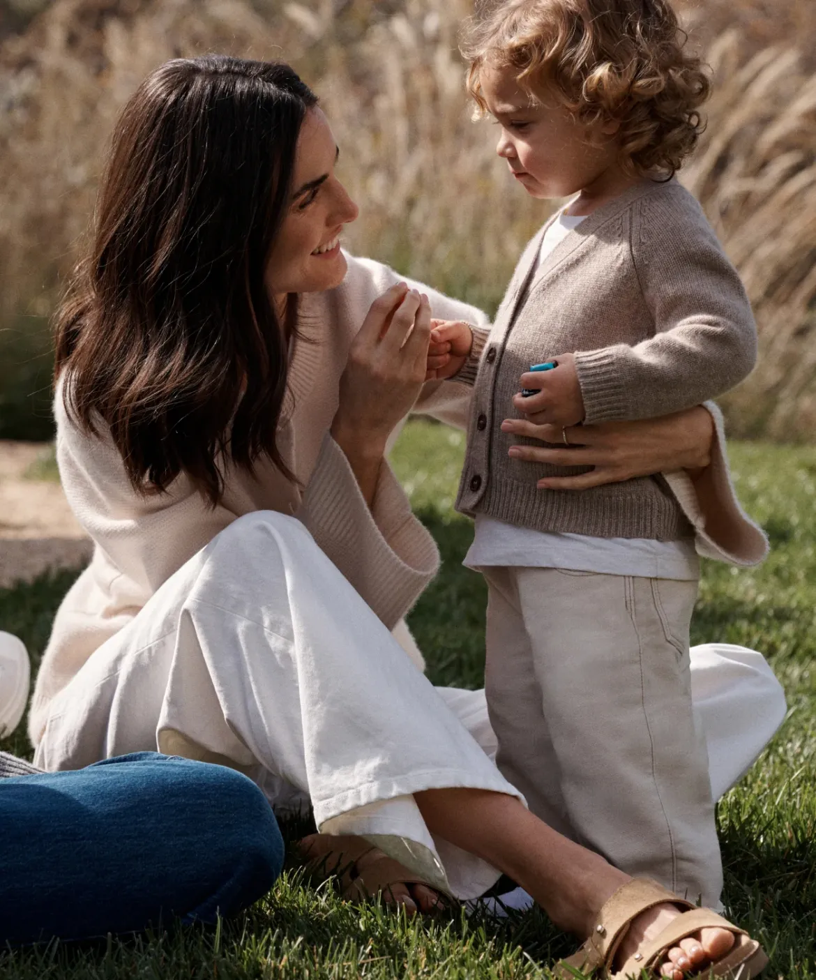 Jenni Kayne Kids' Stanford Cardigan Taupe Sale