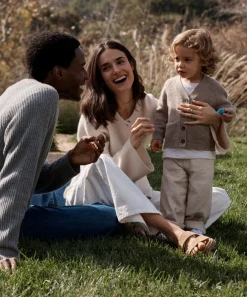 Jenni Kayne Kids' Stanford Cardigan Taupe Sale